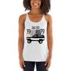 1979 Chevy K5 Blazer Truck Patriotic Women's Racerback Tank Heather White view 1