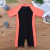 Loodgao Kids Boys Girls One Piece Surfing Wetsuit Zip Front Shorts Swimsuit UV Sun Protection Rash Guard Swimwear Watermelon Red&Black 12-14 Years view 4