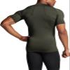 ATHLIO Men's Cool Dry Short Sleeve Compression Shirts, Sports Baselayer T-Shirts Tops, Athletic Workout Shirt, 3pack Black/Navy/Hunter Green, Large view 4