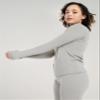 LAPASA Women Thermal Shirt (Pack 1) Top Long Sleeve Undershirt Crew Neck Lightweight Thermoflux 300 Extra Warm Soft Baselayer L42 X-Large Light Heather Gray view 3