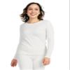 LAPASA Women Thermal Shirt (Pack 1) Top Long Sleeve Undershirt Crew Neck Lightweight Thermoflux 300 Extra Warm Soft Baselayer L42 X-Large White view 1