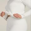 LAPASA Women Thermal Shirt (Pack 1) Top Long Sleeve Undershirt Crew Neck Lightweight Thermoflux 300 Extra Warm Soft Baselayer L42 X-Large White view 3
