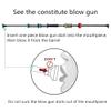 Geekhigh Blowguns 48" .40 Caliber Blowgun Kit with 36 Darts and 2PCS Extra Practice Paper, Sling, Anti-Inhale Mouthpiece view 4