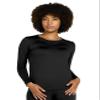 LAPASA Women Thermal Shirt (Pack 1) Top Long Sleeve Undershirt Crew Neck Lightweight Thermoflux 300 Extra Warm Soft Baselayer L42 XX-Large Black view 1