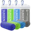 Sukeen [4 Pack Cooling Towel (40"x12"),Ice Towel,Soft Breathable Chilly Towel,Microfiber Towel for Yoga,Sport,Running,Gym,Workout,Camping,Fitness,Workout & More Activities view 1