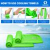Sukeen [4 Pack Cooling Towel (40"x12"),Ice Towel,Soft Breathable Chilly Towel,Microfiber Towel for Yoga,Sport,Running,Gym,Workout,Camping,Fitness,Workout & More Activities view 3