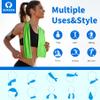 Sukeen [4 Pack Cooling Towel (40"x12"),Ice Towel,Soft Breathable Chilly Towel,Microfiber Towel for Yoga,Sport,Running,Gym,Workout,Camping,Fitness,Workout & More Activities view 4