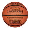 KWOOD Engraved Custom Brown Outdoor Indoor Basketball Gifts - I Love You to The Moon and Back- for Son Graduation Birthday view 1