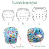 Wegreeco Baby & Toddler Snap One Size Adjustable Reusable Baby Swim Diaper (Plant, Small, 3 Pack) view 4