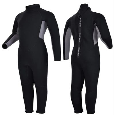 REALON Kids Wetsuit for Girls Boys Toddler and Youth 3mm Neoprene Child Full Wet Suits Warm in Cold Water Thermal Swimsuit Back Zip for Swimming Diving Jet Skiing Surfing