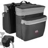 KEMIMOTO Bike Bag Panniers with Rain Cover, 34L Waterproof Bicycle Saddle Bag for Rear Rack Mountain Biking Bags Storage, Ebike Accessories for Commuter Grocery Shopping Travel Carrier, Grey view 1