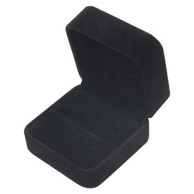 Holibanna Engagement Ring Box Flannel Proposal Ring Box for Proposal Engagement Wedding Birthday Black
