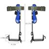 Tree Climbing Spike Set 5PCS Safety Adjustable Belt Lanyard 2 Gears Rope Rescue Belt for Hunting Observation Outdoor Picking Fruit Pick Trees Pole Hook view 2