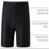 BASADINA Kids Padded Bike Shorts Girls Cycling Biking Pants 3D Padding Bike Shorts for Boys Black view 4