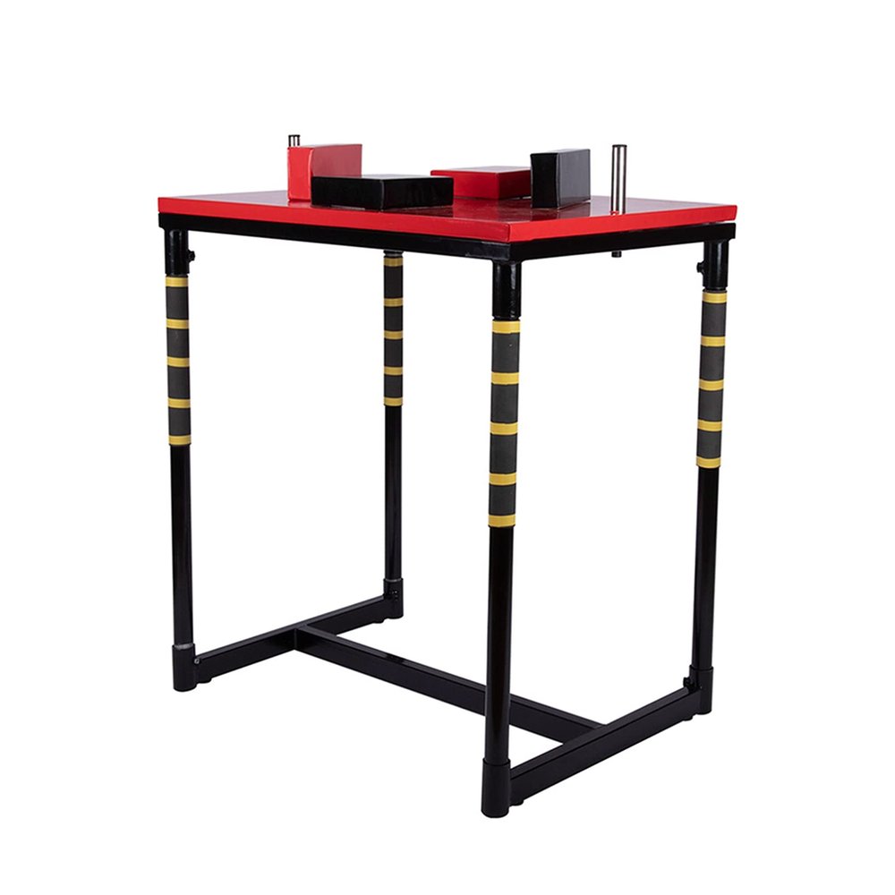 Standard Arm Wrestling Table Arm Wrestling Equipment, Suitable for Home Office Club Arm Strength Fitness Equipment,Red