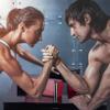 Standard Arm Wrestling Table Arm Wrestling Equipment, Suitable for Home Office Club Arm Strength Fitness Equipment,Red view 4