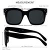 ANDWOOD Oversized Sunglasses for Women Big Large Square Wide Frame Shades Retro Trendy Fashion UV Protection 2 Pack Matte Black Sun glasses view 4