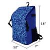 PHINIX Baseball, T-ball or Softball Backpack Holds Bat helmet Glove with Fence Hook (Blue) view 2