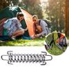 ZICRIC Tent Spring Buckle, 4Pcs Damping Spring Sunshade Heavy Duty Stainless Steel Awning Rope Tensioner Spring Camping Beach Tent Rope Tensioner Tent for Outdoor Camping Dog Training view 3