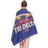 Bad Bananas BBGreek Tri Delta Official Vendor - Large Microfiber Beach, Picnic, Blanket - Retro Palms - Sorority Paraphernalia view 2