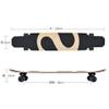 WZFANJIJ Skateboards - 31" x 8" Complete Standard Skateboard for Girls Boys Beginners, 9 Layer Canadian Maple Double Kick Concave Skate Board, Gifts for Kids Teens & Adults,B-Flash view 4