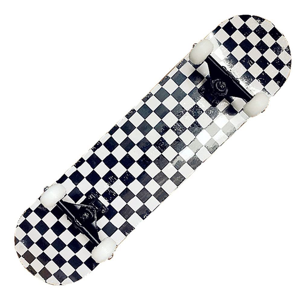 WZFANJIJ Skateboard for Beginners, 31 inch 9 Layers Maple Deck Pro Skateboard Complete Double Kick Concave Skate Board with Anti-Shock PU Wheels for Kids Adults Boys Girls,l