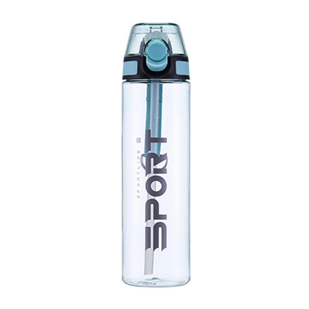 HNGM Water Bottle Sports Water Bottle 500ml 1000ml Outdoor Travel Portable Leak Proof Drink Plastic Drink Bottle Riding Equipment water bottle (Color : Light green)