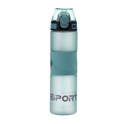 HNGM Water Bottle Sport Water Cup Bottle Outdoor Travel Portable Leak Proof Drinkware Matte Plastic Fitness Kitchen Bottle No BPA water bottle (Capacity : 700ml, Color : GRASS GREEN)