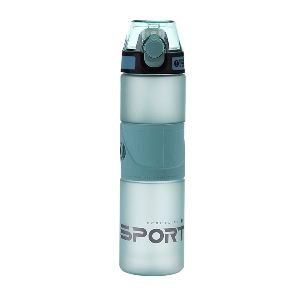 HNGM Water Bottle Sport Water Cup Bottle Outdoor Travel Portable Leak Proof Drinkware Matte Plastic Fitness Kitchen Bottle No BPA water bottle (Capacity : 700ml, Color : GRASS GREEN)
