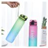HNGM Water Bottle 1L Sport Bottle Water Cup Bottle Outdoor Travel Portable Leak Proof Drink Glass Home Plastic Fitness Glass No BPA water bottle (Capacity : 1000ml, Color : Green) view 3
