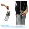 HNGM Water Bottle Sport Water Bottles Portable Gym Anti-fall Leak-proof 1000ml Large Capacity Fitness Kettle Plastic Drink Bottle BPA Free water bottle (Color : A) view 2