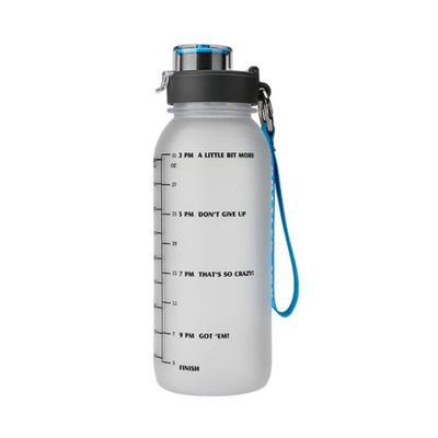 HNGM Water Bottle 1000ML Sports Water Bottle With Time Marker Non-Toxic 32oz BPA Leak-Proof Drinking Bottle Outdoor Sport Water Cup water bottle (Color : B)