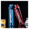 HNGM Water Bottle Sports Water Bottle 500ml 1000ml Outdoor Travel Portable Leak Proof Drink Plastic Drink Bottle Riding Equipment water bottle (Color : Light beige) view 2