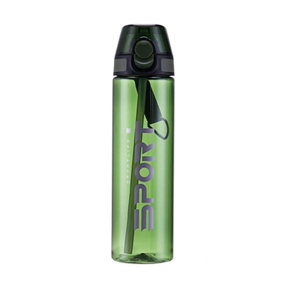 HNGM Water Bottle Sports Water Bottle 500ml 1000ml Outdoor Travel Portable Leak Proof Drink Plastic Drink Bottle Riding Equipment water bottle (Color : Green)