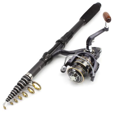 24T High Carbon Fishing Rod Reel Combination, Fishing Rod Reel Combo, Sea Fishing Rod, Trout Rod, Sea Bass Fishing Rod, Carbon Fiber Fishing Rod with Reel Combination Set 1.8m-3.0m ZYHYD
