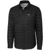 Cutter & Buck Men's Black Tampa Bay Buccaneers Rainier Shirt Jacket view 1
