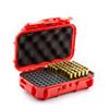 Evergreen 100 Pistol Round Bullet Locking Storage Case - Travel Safe/Mil Spec/Waterproof/USA Made - for .380 ACP, 9mm.40 S&W.45 ACP, 10mm, 5.7 FN.38 SPL.357 MAG (56 Red) view 1
