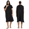 III HHONS Towel Hoodie Poncho Adult Outdoor Beach Towel Hoodie Black Coverup Robe Large Hooded Towels for Adult view 1
