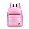 GBLQ PLUS Backpack Purse for Women, Holographic Quilted Puffer, Metallic Backpack for Work Travel, Iridescent Bookbag(Pale Pink) view 1
