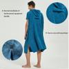 III HHONS Mens Beach Coverup Towel Poncho Adult Hoodie for Women Hooded Swim Towels for Adult Lake Blue view 3