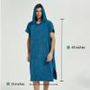 III HHONS Mens Beach Coverup Towel Poncho Adult Hoodie for Women Hooded Swim Towels for Adult Lake Blue view 4