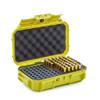 Evergreen 100 Pistol Round Bullet Locking Storage Case - Travel Safe/Mil Spec/Waterproof/USA Made - for .380 ACP, 9mm.40 S&W.45 ACP, 10mm, 5.7 FN.38 SPL.357 MAG (56 Yellow) view 1