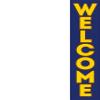 COBB PROMO Now Open Welcome Alignment Here Advertising Rectangle Boomer Feather Flags Sign Complete Kits with 3 Flag Poles and 3 Ground Spikes view 4