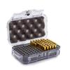 Evergreen 100 Pistol Round Bullet Locking Storage Case - Travel Safe/Mil Spec/Waterproof/USA Made - for .380 ACP, 9mm.40 S&W.45 ACP, 10mm, 5.7 FN.38 SPL.357 MAG (56 Clear) view 1