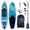 Pulse Tropic Inflatable Stand Up Paddle Board, 11'3", Complete Set, Stable Design, 6" Thick, 280+ Lbs Capacity view 1