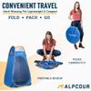Alpcour Foldable Waterproof Pop Up Portable Toilet Seat for Camping, Hiking, Beach, and Traveling view 3