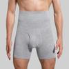 JUUCWOUT Men's Hi-Waist Breathable Boxer, Men's Tummy Control Shapewear Shorts Slimming Gray view 2