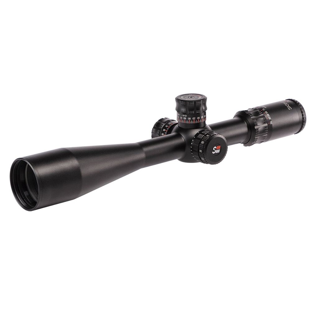 Sightron SIII PLR 6-24x50mm Riflescope, Zero Stop, Illuminated MOA-2 Reticle, 30mm Tube, Waterproof, Fogproof, Satin Black Finish (28008)