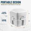 Alpcour Portable Toilet w/ Pop Up Tent - Compact Indoor & Outdoor Commode, Travel Bag for Camping, RV, Boat & More - Privacy Tent for Portable Toilet, Shower and Changing Room view 4