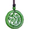 PAYNAN Natural Green Handmade Carving Zodiac Horse Jade Pendant Fashion Jewelry Horse Necklace view 1